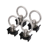 4 Pc Anchor Track L Track Loading Ring-#304 Stainless Steel (Stud-Ring -Spring)